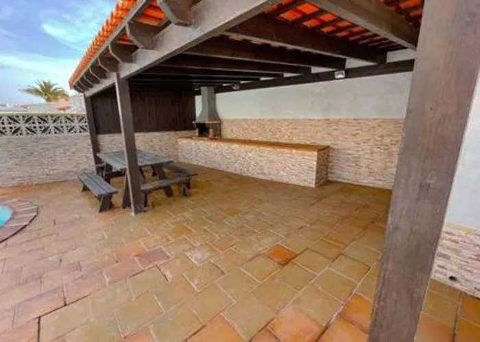 Beachfront San Antonio With Private Heated Pool Bbq In The Heart Of By Amazzzing Travel Villa Corralejo